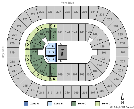 FirstOntario Centre Disney Live Zone Seating Chart