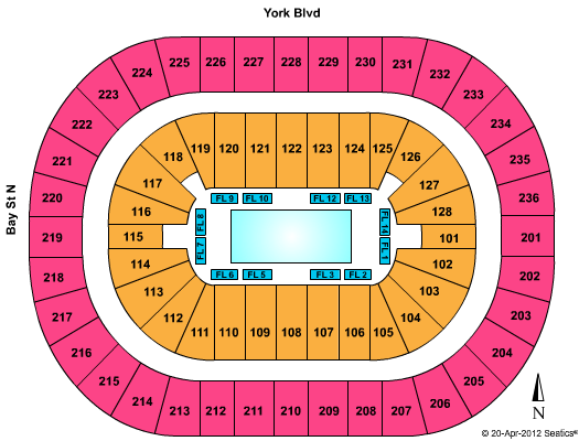 FirstOntario Centre Ice Show Seating Chart