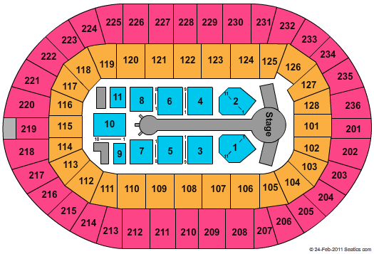 FirstOntario Centre NKOTBSB Seating Chart