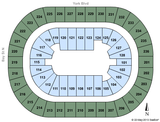 FirstOntario Centre Nitro Circus Seating Chart