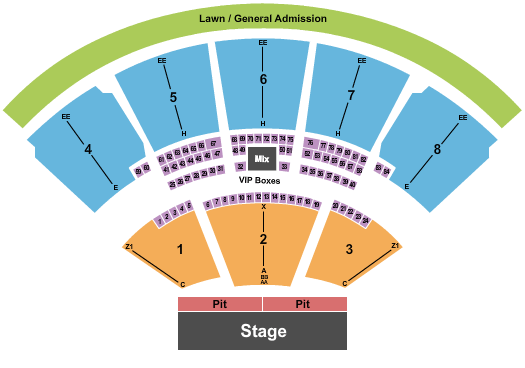 iTHINK Financial Amphitheatre DMB Seating Chart