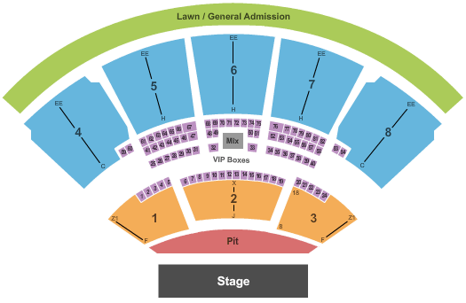 iTHINK Financial Amphitheatre Endstage GA Pit 2 Seating Chart