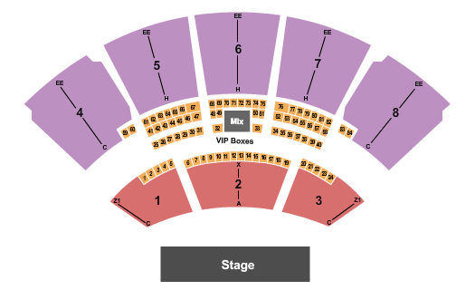 Cruzan Amphitheater Seating Chart