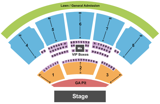 iTHINK Financial Amphitheatre Endstage GA PIt Seating Chart