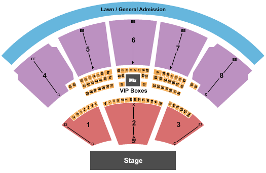 West Palm Cruzan Amphitheatre Seating Chart