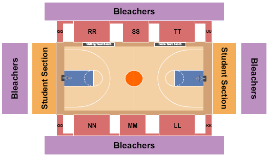Corbett Sports Center Basketball Seating Chart
