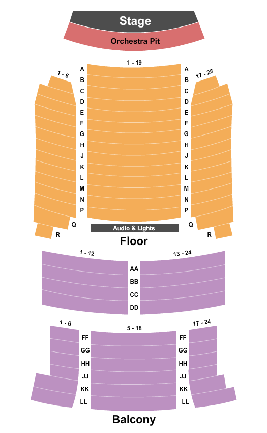 Corsicana Palace Theatre Endstage Seating Chart