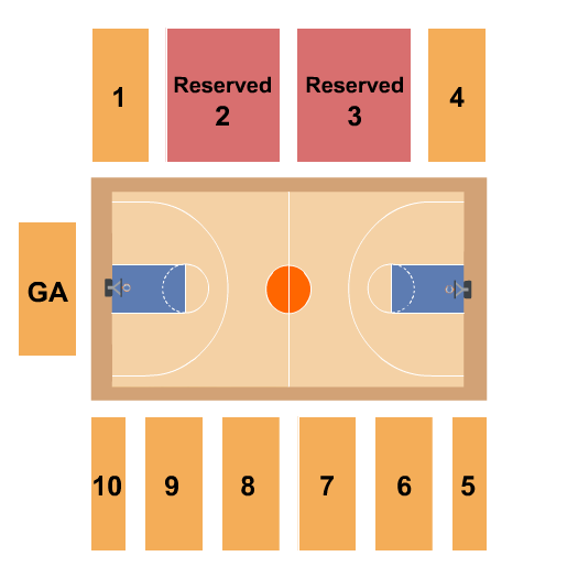 Cotterell Court Basketball Seating Chart