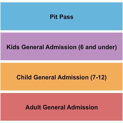 Cotton Bowl Speedway Adult GA/Child GA/PIT Seating Chart