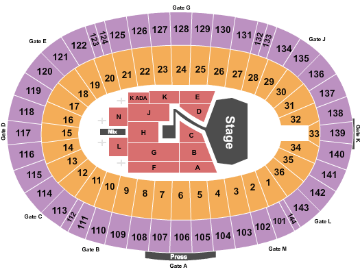 Cotton Bowl Seating Chart For Concerts