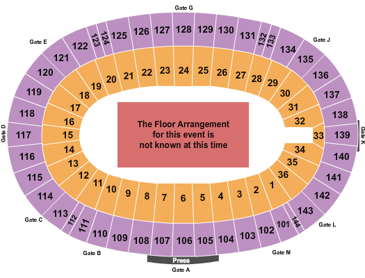 Cotton Bowl Stadium Generic Floor Seating Chart