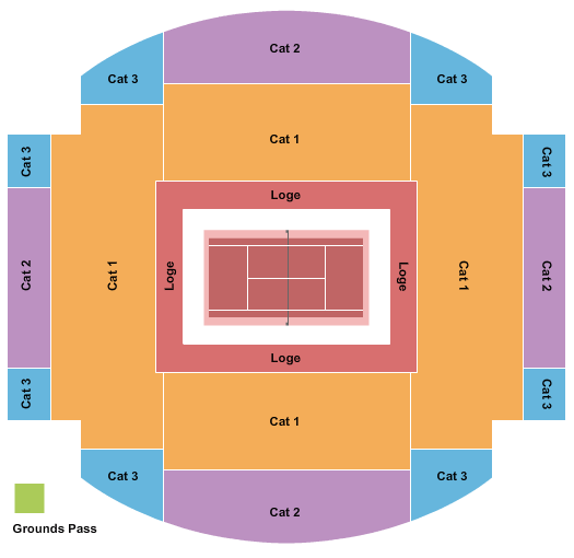 Court Suzanne Lenglen at Stade Roland Garros Tennis Seating Chart