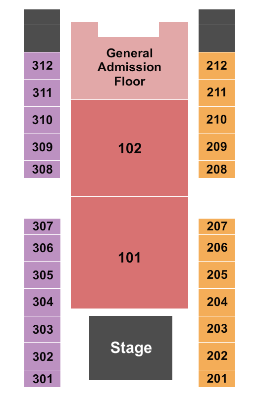 Coushatta Casino Resort Endstage 2 Seating Chart