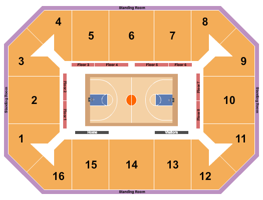 Covelli Center - Columbus Basketball 2020 Seating Chart