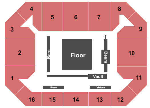 Covelli Center - Columbus Gymnastics Seating Chart