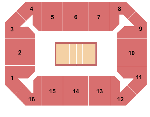 seating chart for Covelli Center - Columbus - Volleyball - eventticketscenter.com