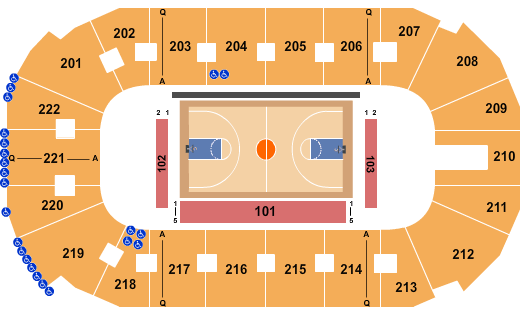 Beeghly Center Seating Chart
