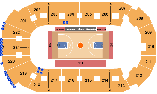 Covelli Centre - Youngstown Basketball Seating Chart