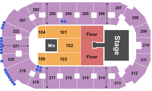 Covelli Centre - Youngstown Brantley Gilbert Seating Chart