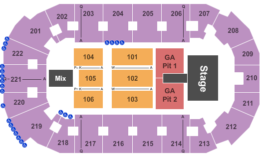 Covelli Centre - Youngstown Darius Rucker Seating Chart