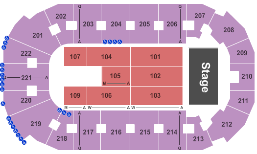 Beeghly Center Seating Chart