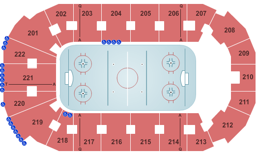 seating chart for Covelli Centre - Youngstown - Hockey - eventticketscenter.com