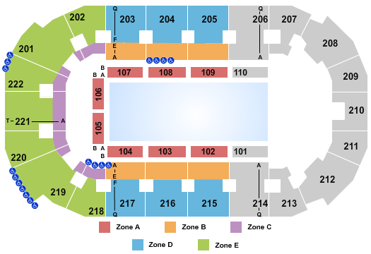 seating chart for Covelli Centre - Youngstown - Disney On Ice - IntZone - eventticketscenter.com