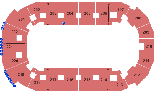 Covelli Centre - Youngstown Seating Map