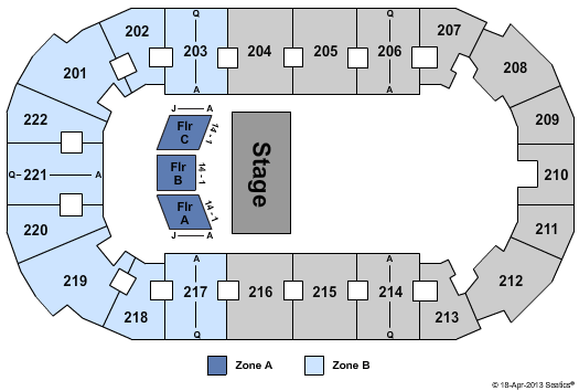Covelli Centre - Youngstown Sesame Street Live - Zone Seating Chart
