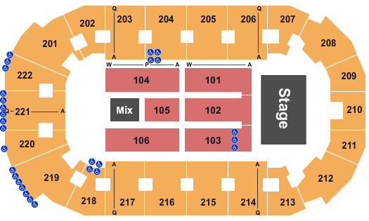 seating chart for Covelli Centre - Youngstown - Stevie Nicks - eventticketscenter.com
