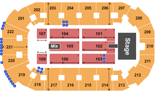 Covelli Centre - Youngstown Sugarland Seating Chart