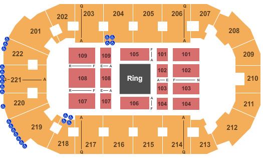 Covelli Centre - Youngstown WWE - Wrestlemania Seating Chart