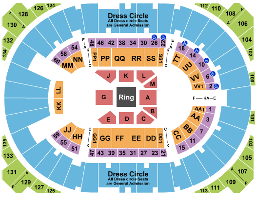Cow Palace Boxing Seating Chart