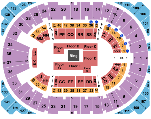 Cow Palace Wrestling Seating Chart