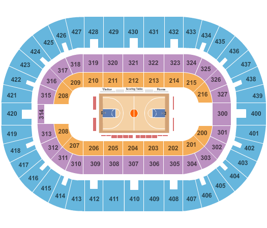 Cox Convention Center Seating Chart