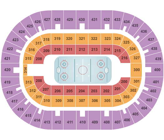 Cox Convention Center Hockey Seating Chart