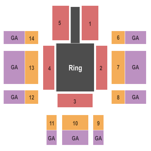 Cox Convention Center WWE Seating Chart