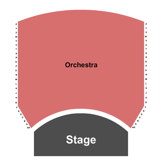 Cox Performing Arts Center Endstage Seating Chart
