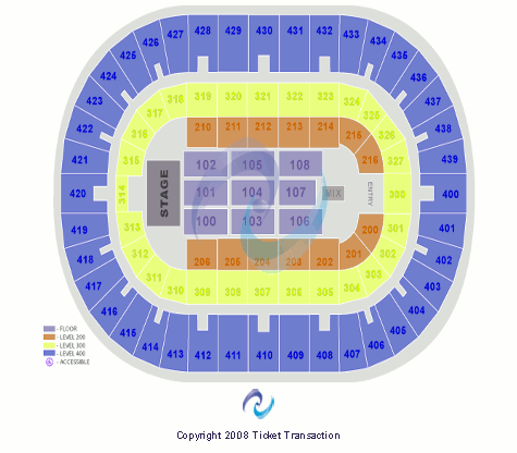 Cox Convention Center End Stage Seating Chart