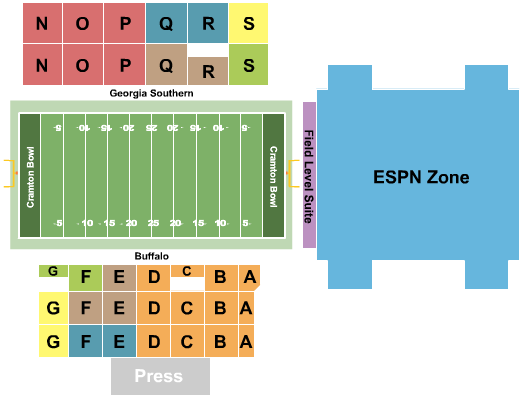 Cramton Bowl 2022 Camellia Bowl Seating Chart