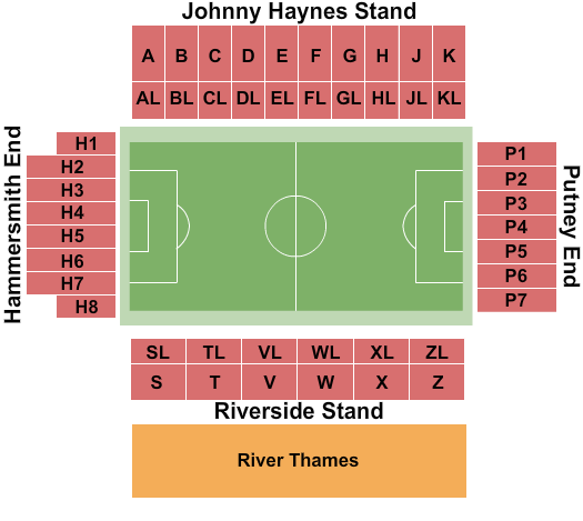 Craven Cottage Soccer Seating Chart