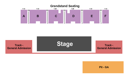 Crawford County Fair - PA Endstage & General Admission Seating Chart