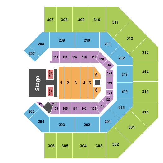 Credit One Stadium Kenny Chesney 2 Seating Chart