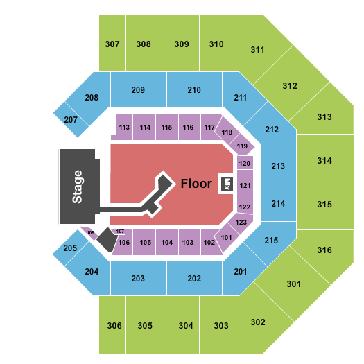 Credit One Stadium Lumineers Seating Chart