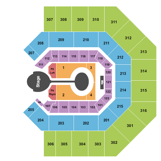 Credit One Stadium Shawn Mendes Seating Chart