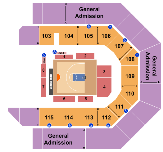 Credit Union 1 Arena Big3 Basketball 2 Seating Chart