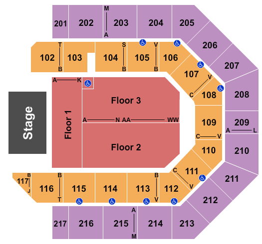 Credit Union 1 Arena Seating Chart