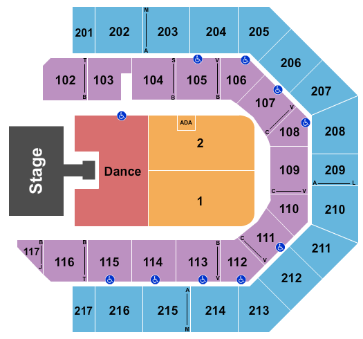 Credit Union 1 Arena Cage The Elephant Seating Chart