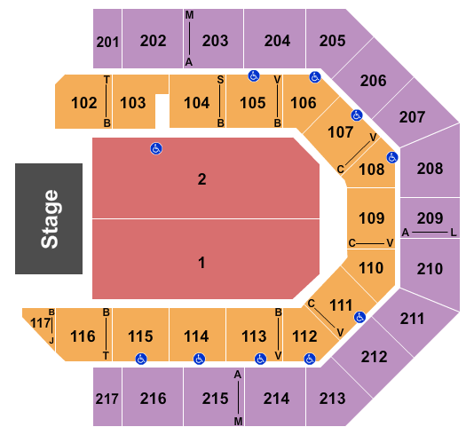 Credit Union 1 Arena Seating Chart