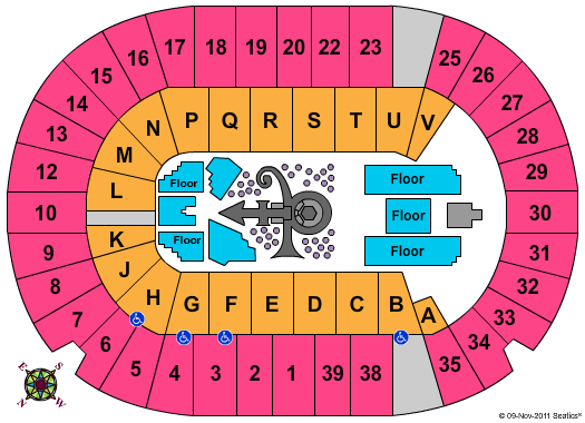 SaskTel Centre Prince Seating Chart